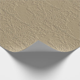 Envoltura de regalo floral de papel marrón de Grab