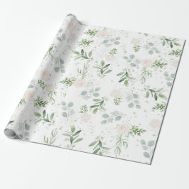 Envoltura femenina Papel acuarela verde