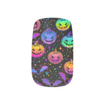 Arte de uñas de Halloween, arte de uñas de Pumpkin