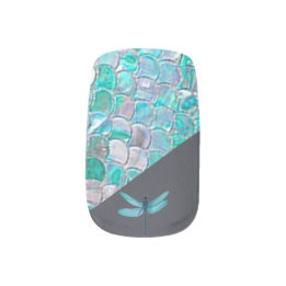Envolturas Para Uñas Dragonfly Teal Minx Nail Art