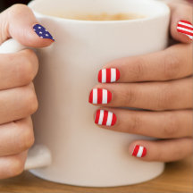 Estrellas y rayas Nail Decks Minx Nail Art