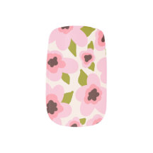Flores abstractas en Bubblegum