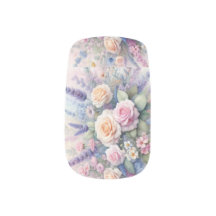 Flores acuarelas en tonos pastel suaves