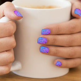 Envolturas Para Uñas La Sirenita Escale Blues, Arte Nal Minx Rosa