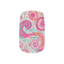 Motifs 70 chirrido vintage retro verde rosa blanco
