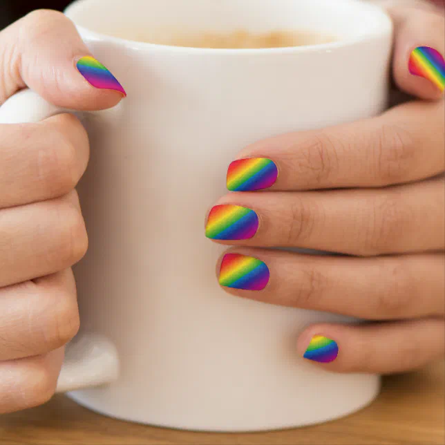 Envolturas Para Uñas Niñas arcoiris 