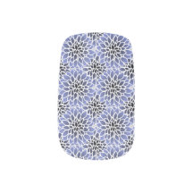 Patrón floral de Dahlia azul