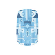 Patrón geométrico azul elemental no1