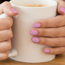 Patrón rosa y negro Menx Decretos de arte de uñas