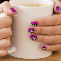 Pista de carreras Purple Multi Nail Art Decles