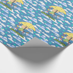 Envolver nubes de papel