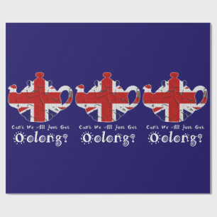 Envolver papel divertido no podemos todos salir bi