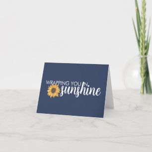 Envolviendo Su Tarjeta De Saludo Sunshine