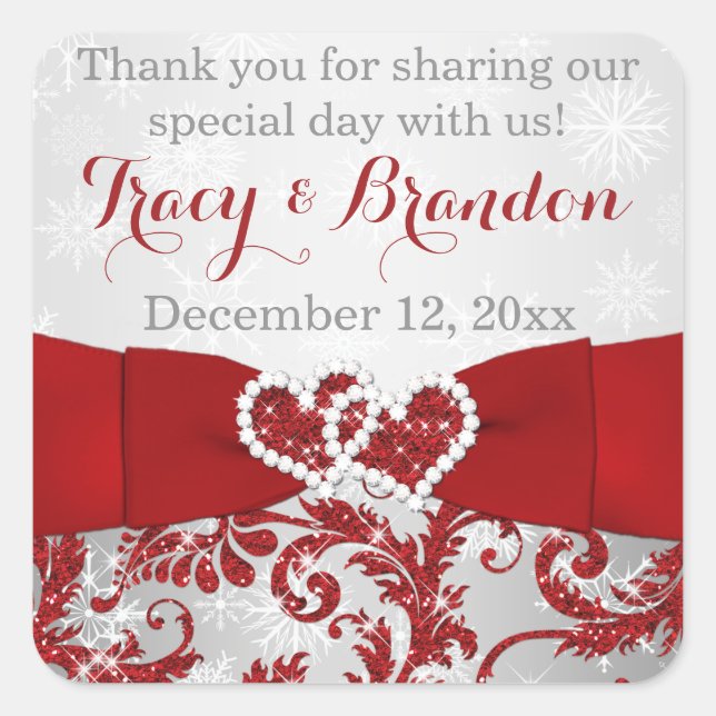 Envuelto en amor se une al corazón Boda Pegatina 3 (Anverso)