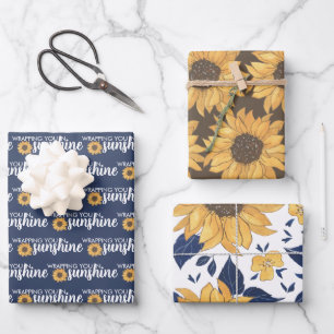 Envuelto En Hojas De Papel De Envoltura Sunshine