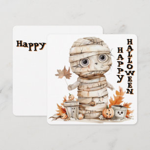 Envuelto en otoño - Mummy en el parche de calabaza