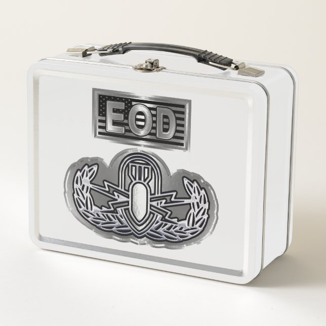 "EOD básica" con bandera estadounidense Personaliz (Anverso)