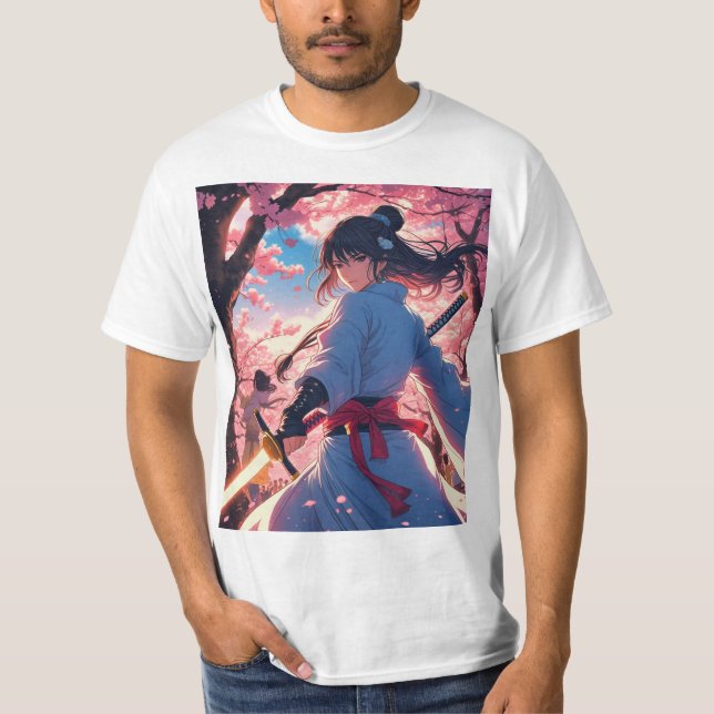 Epic Anime Warrior Gráfica Camiseta (Anverso)