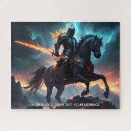 Epic Dark Knight & Stallion Art Puzzle Collection