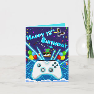 ¡Épic Gamer Feliz 13 aniversario de la tarjeta de 