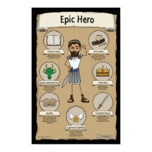 Epic Hero Classroom Posters - fondo NEGRO
