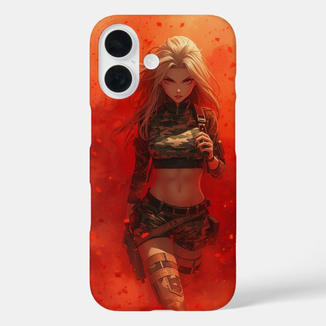 Epic Otaku, Funda del iPhone 16 de Anime Warrior C (Reverso )