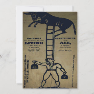 Equilibrar un burro vivo ~ Invitaciones