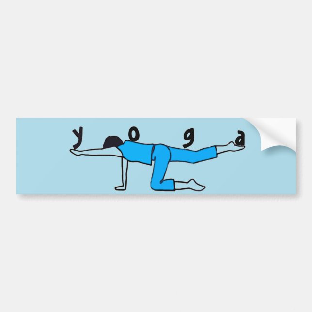 Equilibrio de yoga - Pegatinas de parachoques de y (Frente)