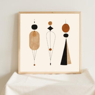 Equilibrio Elegante – Arte Abstracto Femenino para