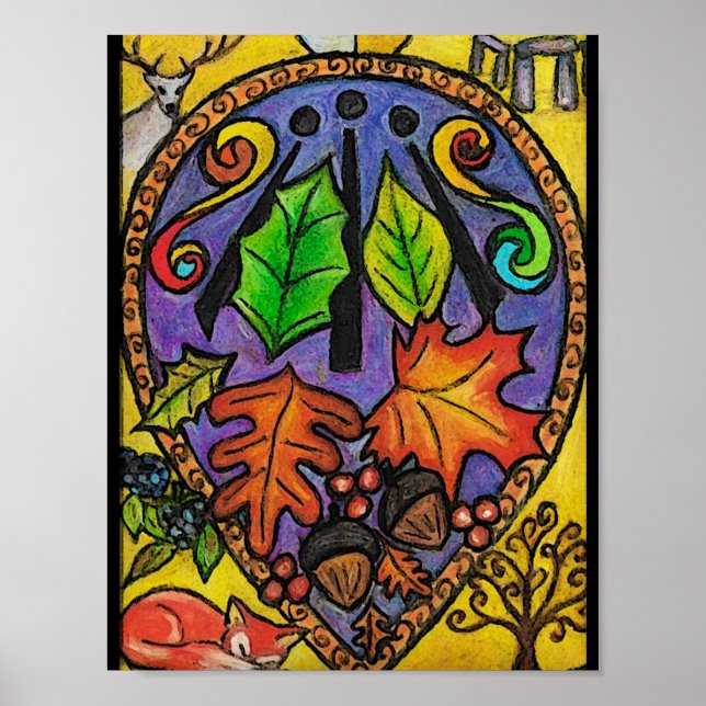 Equinoccio de otoño / Mabon / Alban Elfed / arte d (Frente)