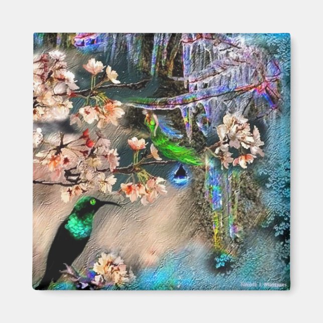 Equinoccio de primavera, imán (Frente)