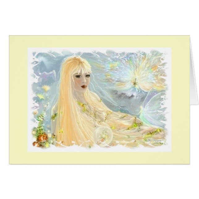 Equinoccio otoñal, tarjeta (Anverso (Horizontal))