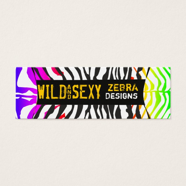 Equipamiento a rayas Zebras Patrón Salón de maquil (Frente)