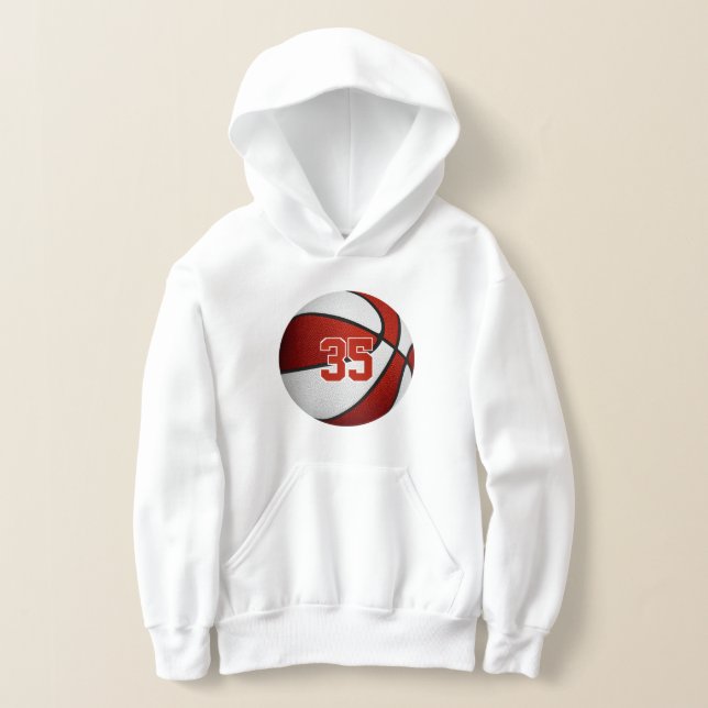 equipo blanco rojo colores jersey número baloncest (Distribución )