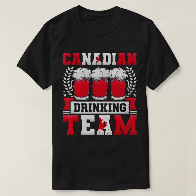 Equipo Canadiense de Bebidas, camiseta del Día de  (Diseño del anverso)