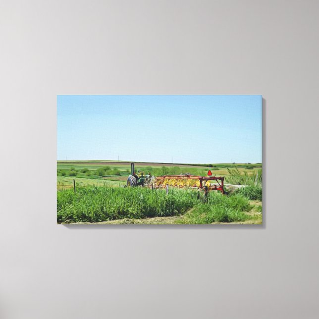 Equipo de agricultura de medio oeste arte en pared (Anverso)
