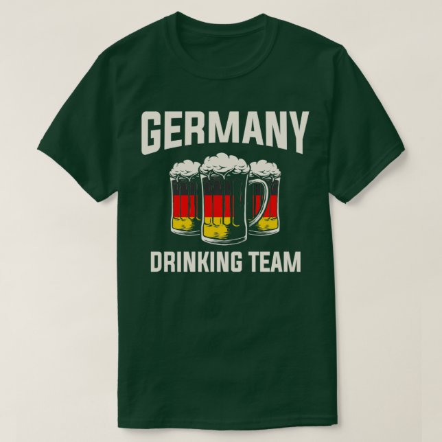 Equipo de bebida de Alemania Camiseta divertida pa (Diseño del anverso)