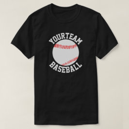 Equipo de béisbol, camiseta masculina número jugad