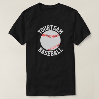 Equipo de béisbol, camiseta masculina número jugad