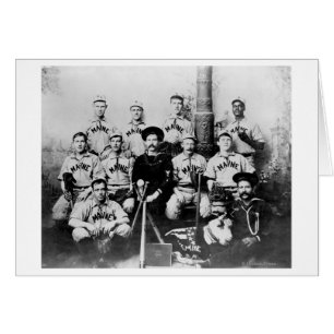 Equipo de béisbol de USS Maine en La Habana Cuba