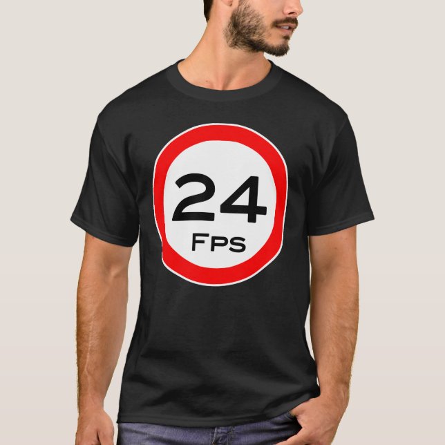 Equipo de cámara de la CAMISETA frente de "24 Fps" (Anverso)