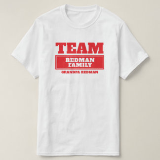 Equipo de camiseta de grupo o familia personalizad