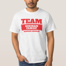Equipo de camiseta de grupo o familia personalizad