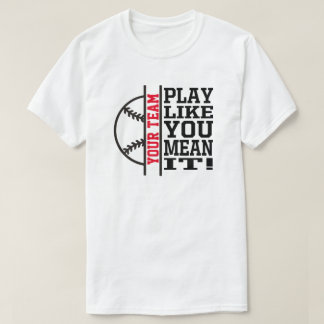 Equipo de camiseta del equipo de béisbol Personali