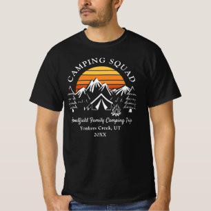 Equipo de Camping Familia Moderna Camisetas para P