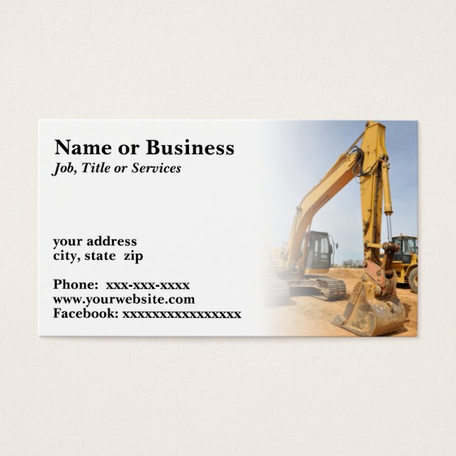 equipo de construcción de retroexcavación (Frente)