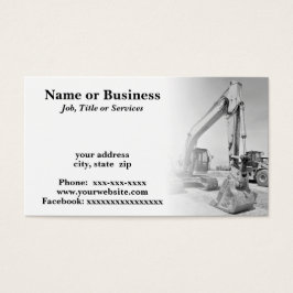 equipo de construcción de retroexcavadoras en blan