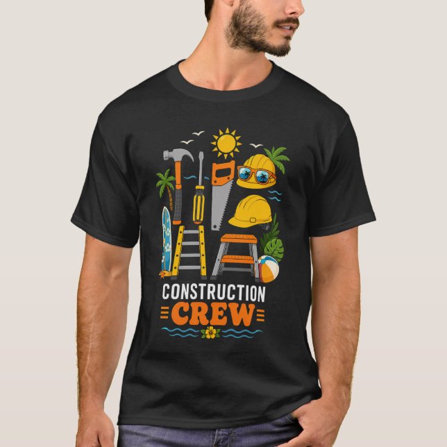 Equipo de Construcción de Verano Camiseta Divertid (Anverso)