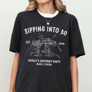 Equipo de cumpleaños personalizado Camiseta de via