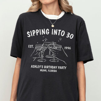 Equipo de cumpleaños personalizado Camiseta de via